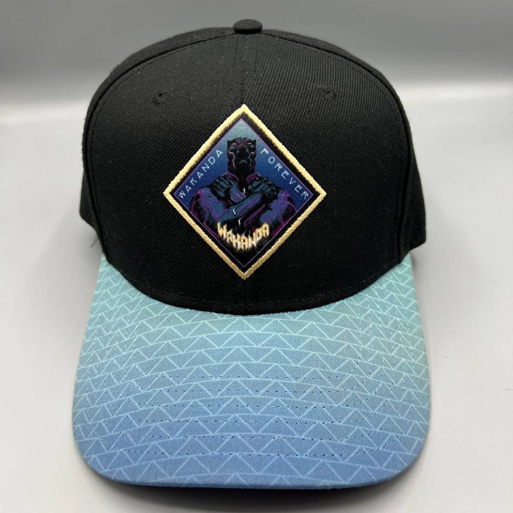 Marvel Black Panther‎ Hat Men Black Blue Wakanda Forever Snap Back Cap